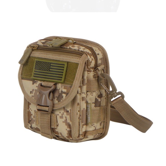 Tactical Molle Pouch Waist Belt Utility Gadget Bag - Picture 4 of 8